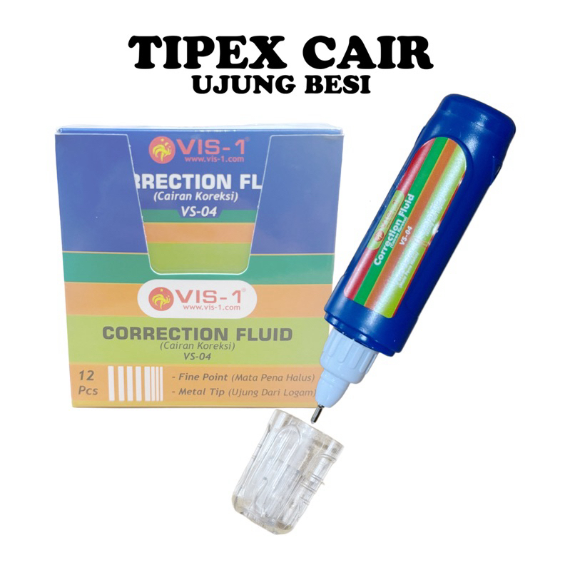 

(1biji) Tipex VIS-1 Ujung Besi