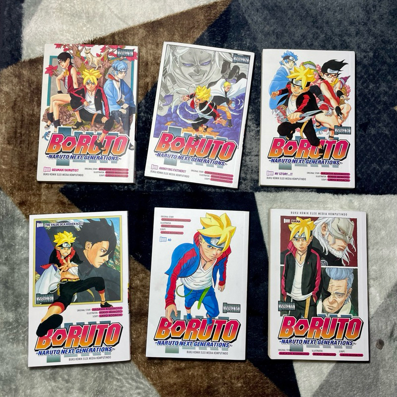 preloved buku komik boruto naruto next generations vol. 1 dan 2 bekas