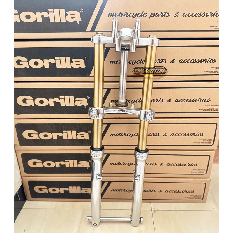 Shock Skok Depan NINJA R Old Gorilla As Gold Crom Krom Chrome pnp RX KING RXZ