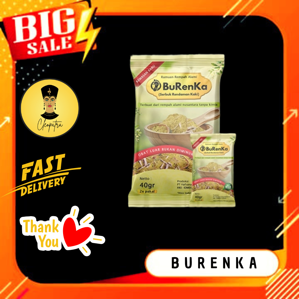 Burenka - Herbal Ampuh Tradisonal - Serbuk Rendaman Kaki Original - Burenka Detox Obat Asam Urat - r