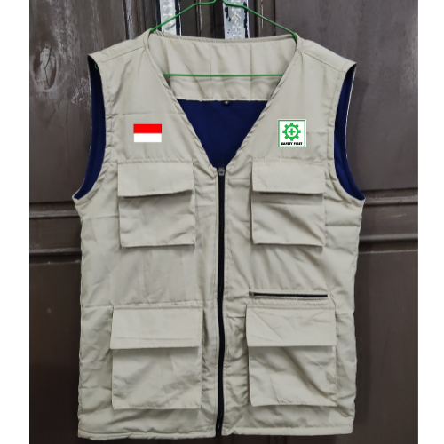ROMPI PARASUT SAFETY FIRST K3 / JAKET SERAGAM SAFETY CUSTOM SABLON / JAKET K3 / JAKET SAFETY K3 MODE
