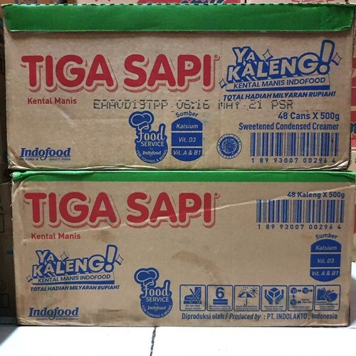 

Tiga Sapi Susu Kental Manis 490gr (isi 48) DUS