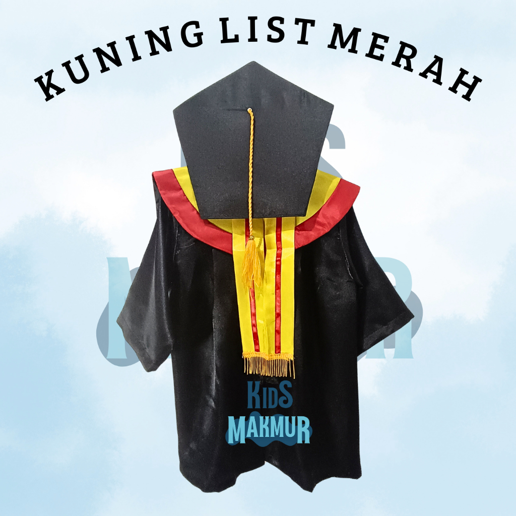 RB Baju wisuda anak toga anak seragam wisuda anak tk laki laki perempuan sd tk paud