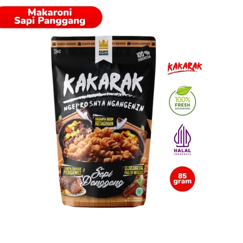 

KAKARAK - Makaroni Fusilli Rasa Sapi Panggang 85gr