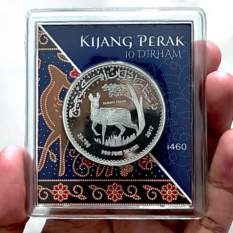 Perak Koin 10 Dirham Nubex Kijang 999 Fine Silver Perak Murni