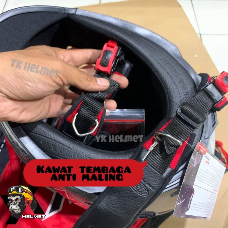 Tali helm original NHK + paku Tali Helm ori NHK universal helm half face