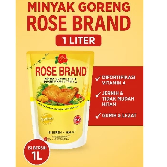 

Minyak Goreng RoseBrand 1L - Minyak Goreng Vitamin A Masakan Gurih & Lezat