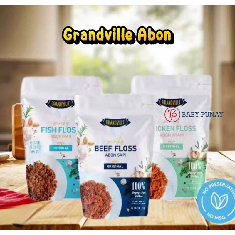

Grandville Abon Crunchy 100gr Abon Sapi Ayam Mpasi Anak