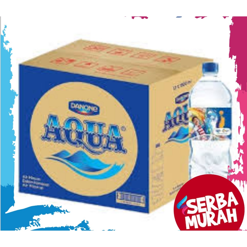 

Aqua Botol Besar 1500ml 12pcs Dus Kardus Karton Air Mineral Minum