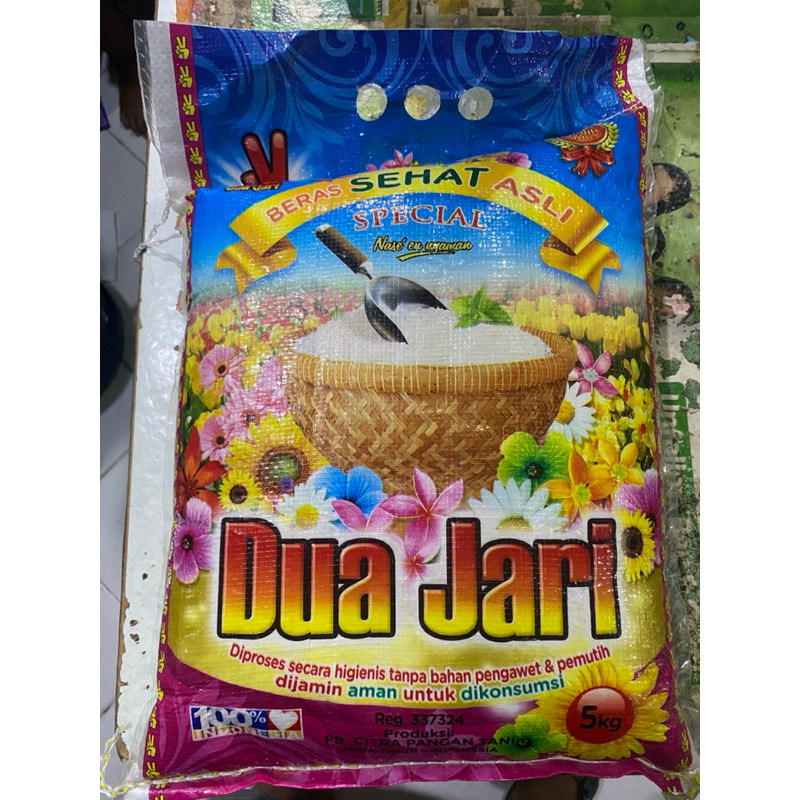 

Beras Dua Jari 5Kg - Beras Pulen - Beras Kepala - Beras Kristal