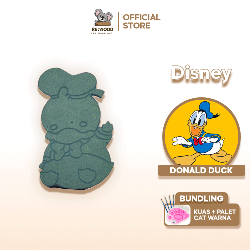 

Wood Painting Donald Duck Cute | Size S M L | DIY Melukis Karakter Kanvas Kayu Seri Disney Lucu