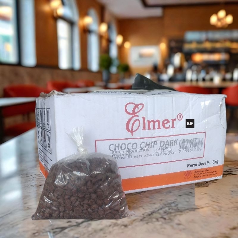 

Elmer Choco Chips Dark Runcing / Kerucut | Repack 250 gr 500 gr