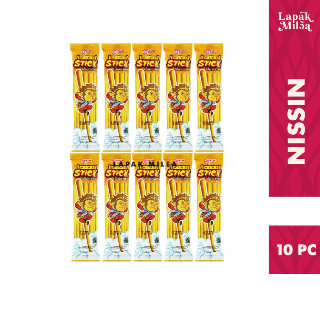 

Nissin MIni Stick Keju dan Merah 10 pc x 13 gr