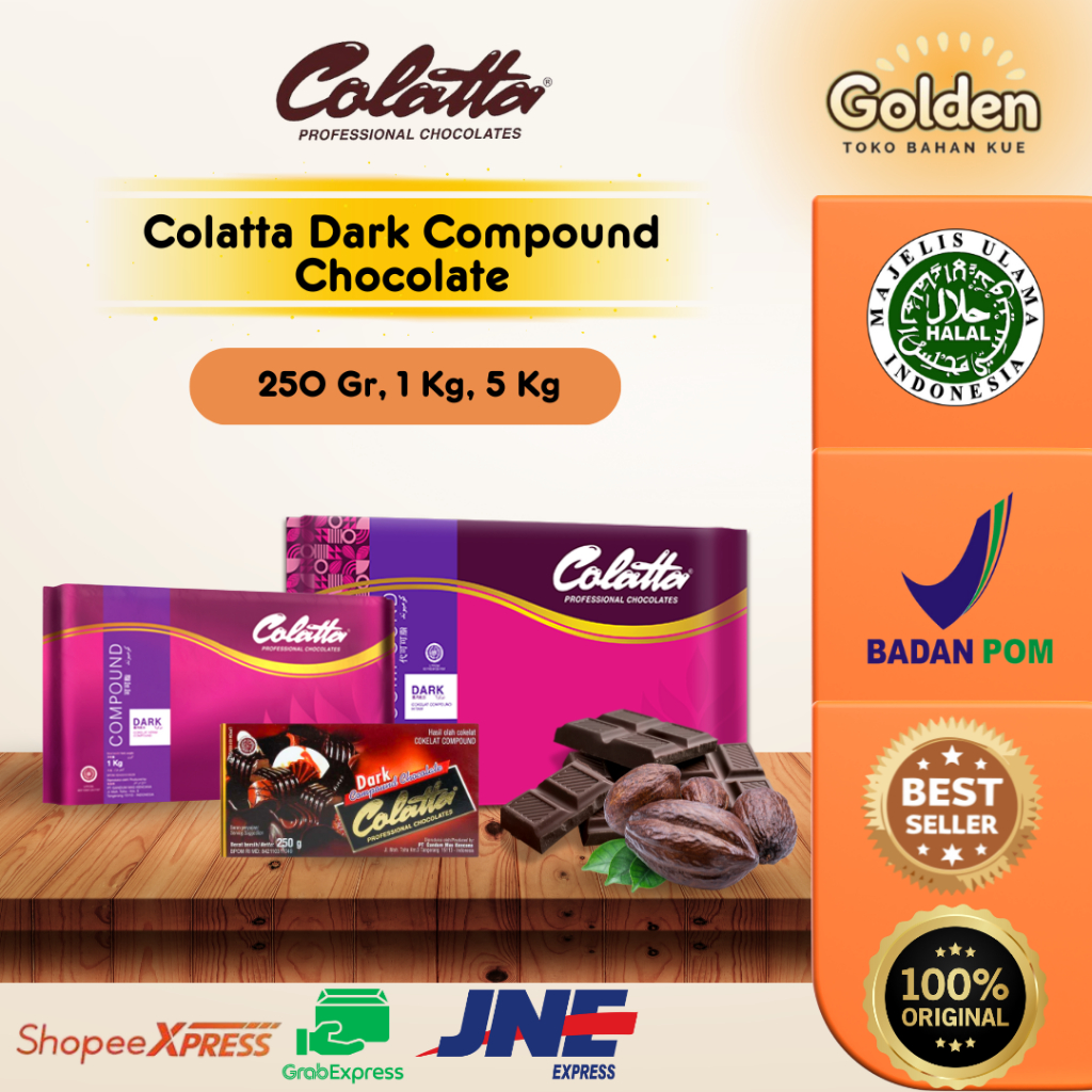 

Coklat Colatta Dark Compound / Colatta Coklat Batang 250 gr / 1kg