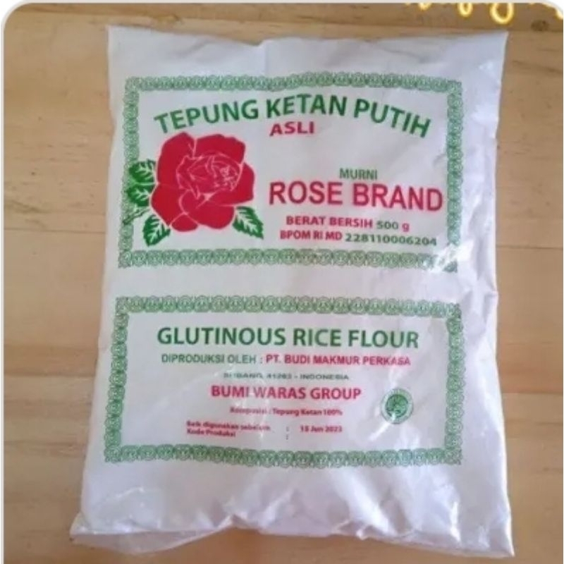 

Tepung Ketan Putih Rose brand 500 gram