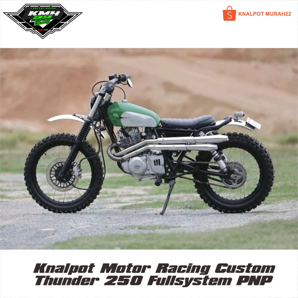 Knalpot Motor Racing Custom Thunder 250 Fullsystem PNP