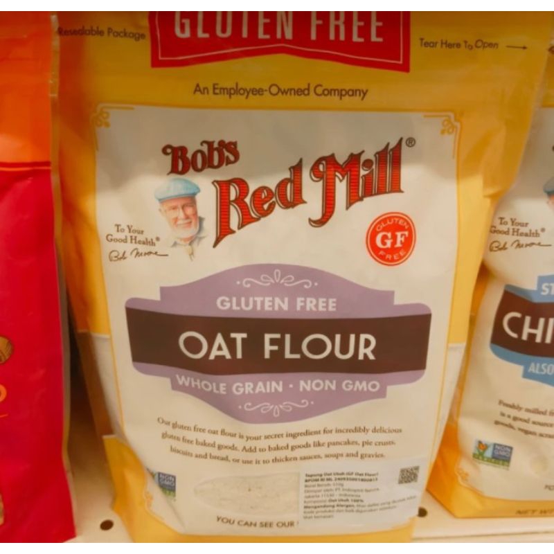 

bob red mill BRM oat flour tepung gandum 510gr