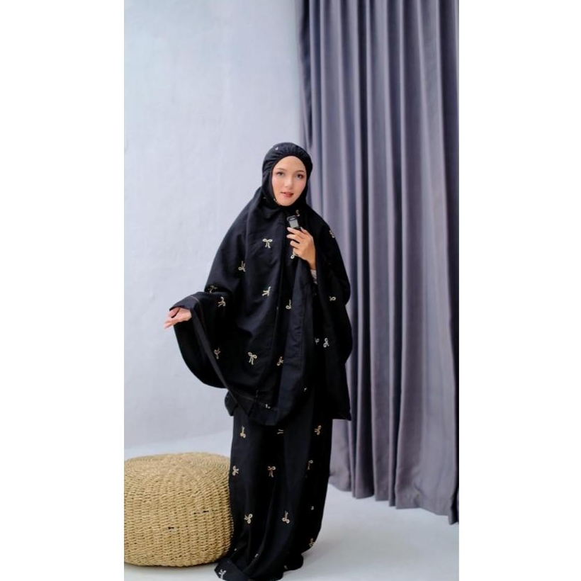 Dzakiyya - Mukena Dewasa Sakura Bahan Katun | Super Adem dan Ringan