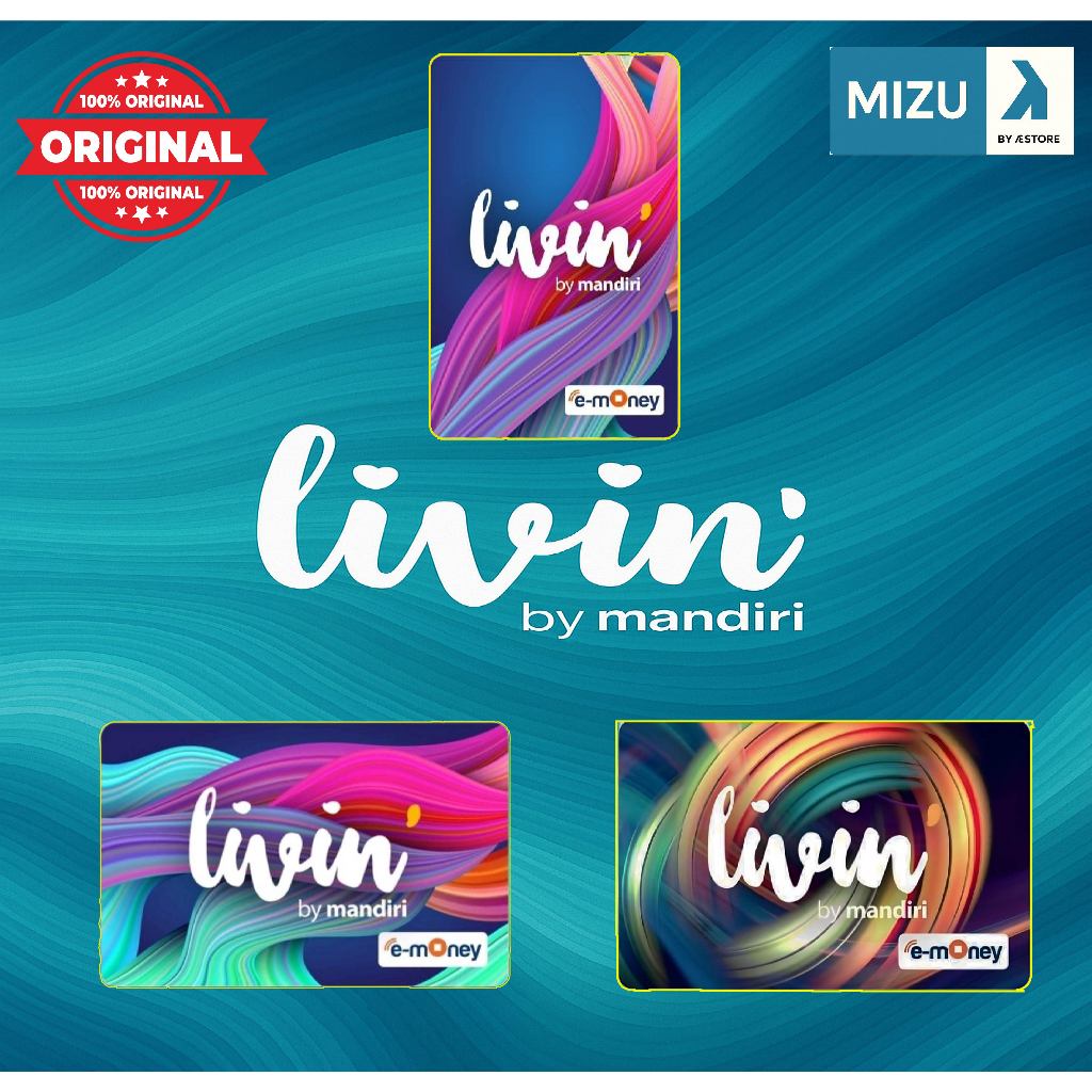 Emoney livin mandiri / E-money livin mandiri / e toll mandiri / emoney Livin Purple / emoney Livin o