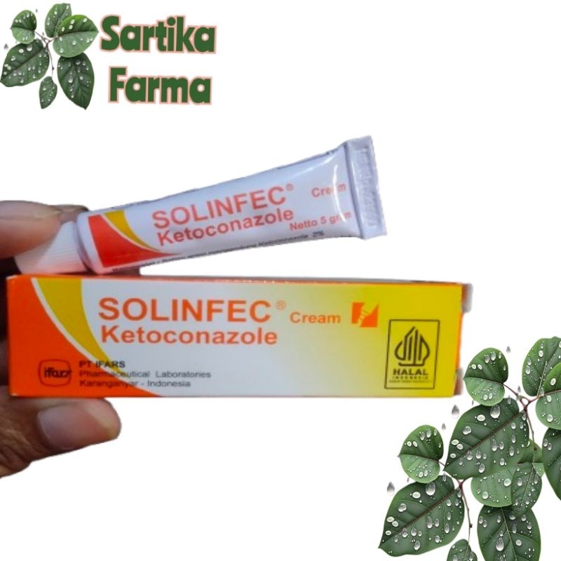 Solinfec Keto Kona Zole Cream Salep Gatal Untuk Jerawat Gatal Kulit Panu Kadas Kurap Eksim Scabies A