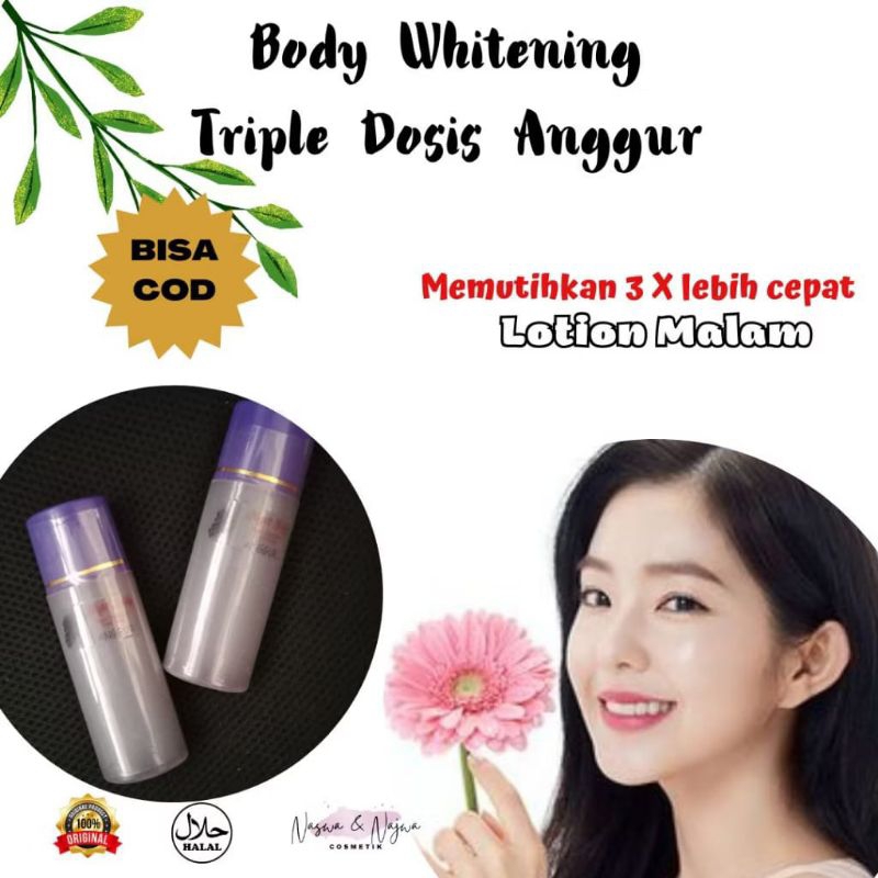 Hb Whitening Super Siang Malam Hb Body Whitening Super Platinum IP