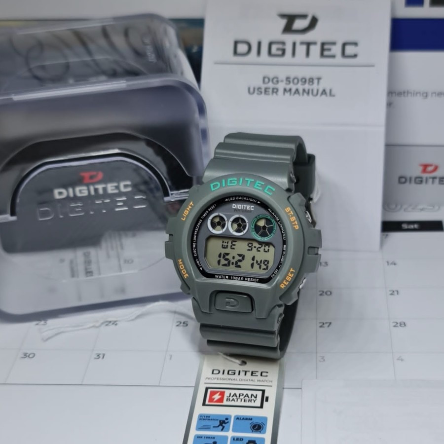Jam Tangan Pria DIGITEC DG-5098T/2098T Digital DG5098 DG2098 Original Digitec