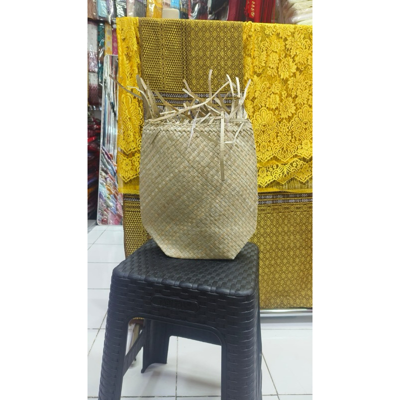 Ay00 Tandok Beras Pandan Bahul Batak Tandok Anyam Tenunan