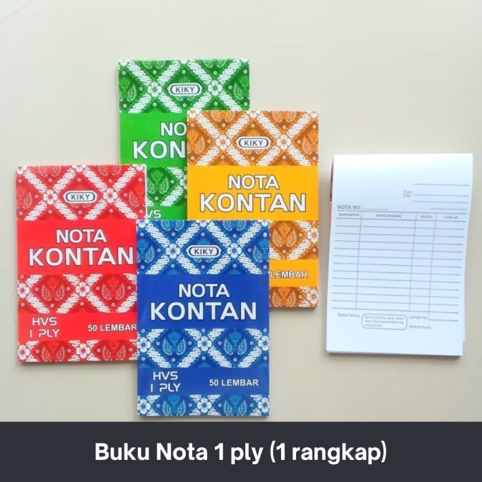 

Buku Nota 1 ply / 2 ply / 3 ply (Buku Nota 1 rangkap / 2 rangkap / 3 rangkap)