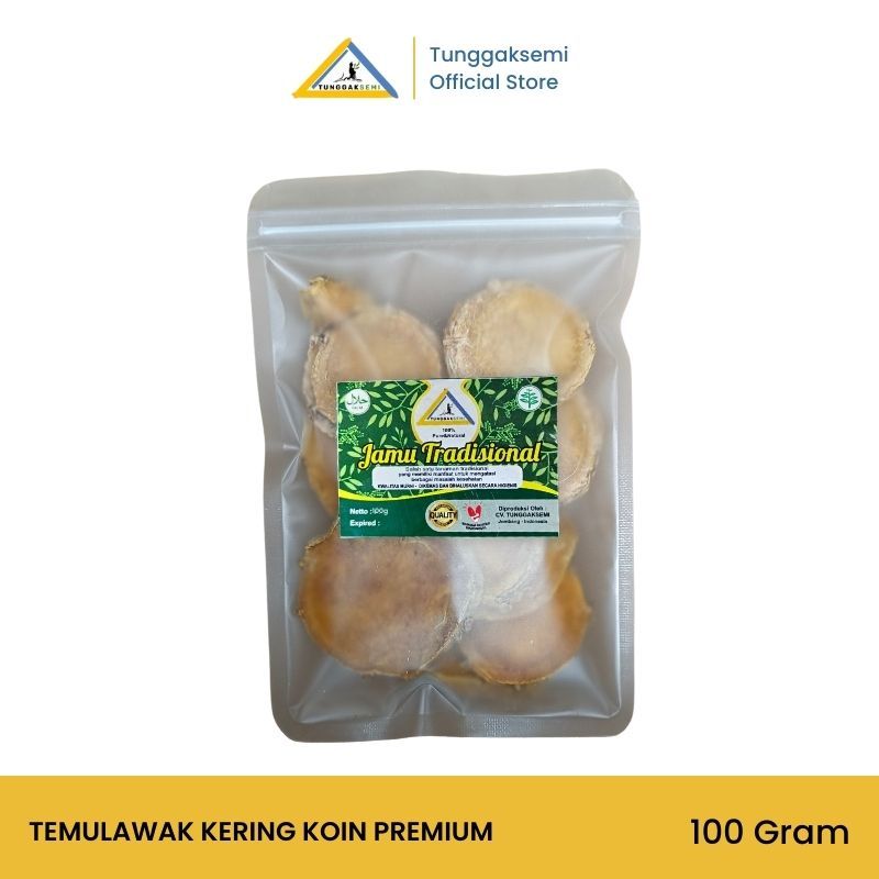 

TUNGGAKSEMI Temulawak Kering Koin Premium 100 gram