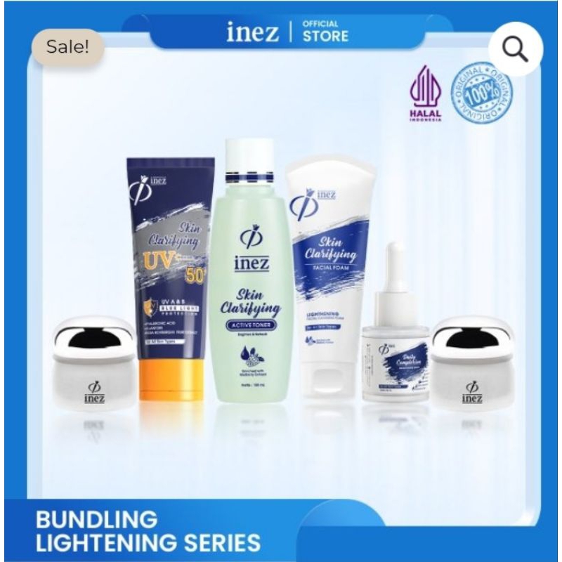PAKET LENGKAP SKINCARE INEZ CLARIFYING / SKINCARE PENCERAH / SKINCARE PENGHILANG FLEK DAN DARK SPOT