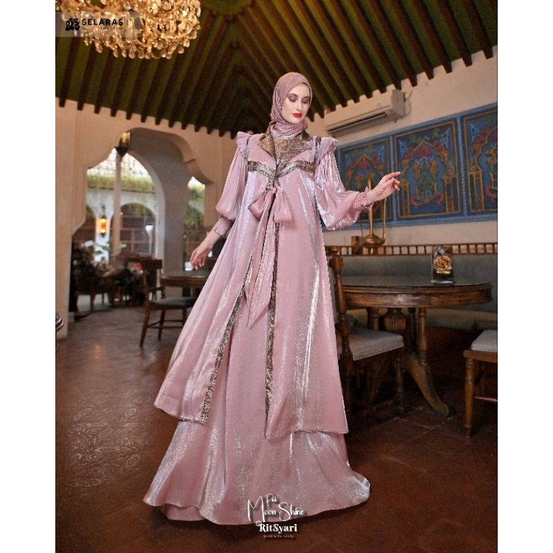 [RITZ SYAR'I] GAMIS SYARI TERBARU / DRESS ONLY " MOON SHINE" By Ritz Syar'i