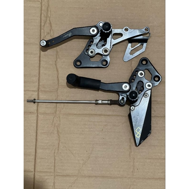 underbone footstep depan kanan kiri step depan ligthtech stabilizer stang ohlins shock belakang ohli