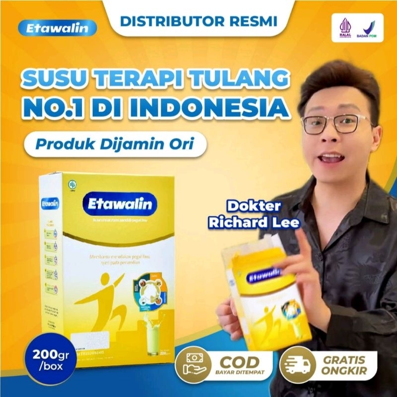 

Etawalin 1 Box - Susu Kambing Anti Tulang Keropos & Atasi Sakit Sendi Asam Urat Rematik