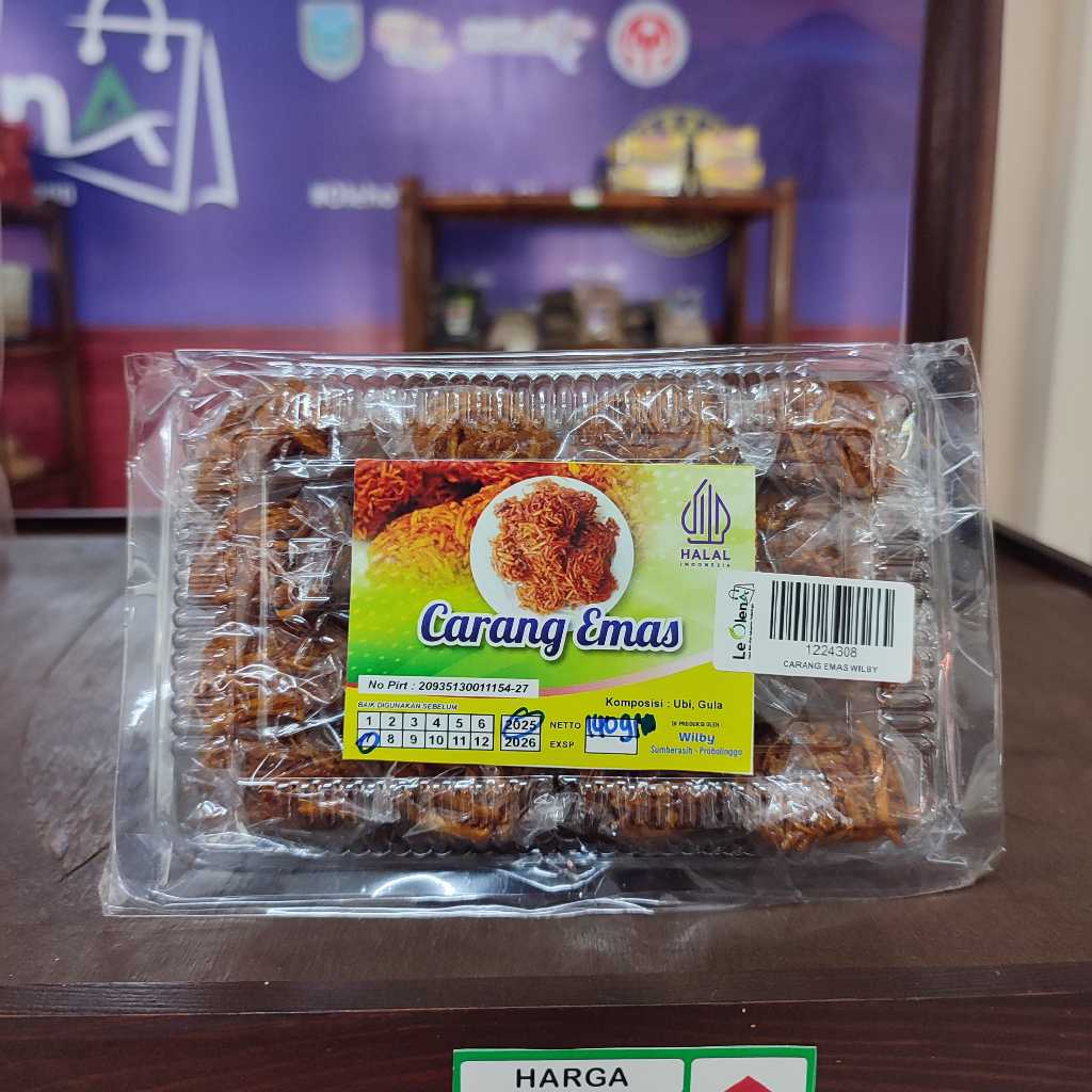 

Carang Emas Wilby – Camilan Tradisional Ubi Renyah Manis 100g | Khas Probolinggo