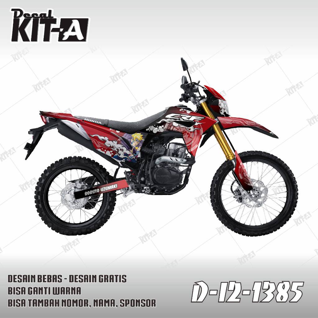Decal CRF 150 L - Stiker Motor Crf 150 L ANIME BORUTO UZUMAKI D-I2-1385 D-I2-1037 I2-1190