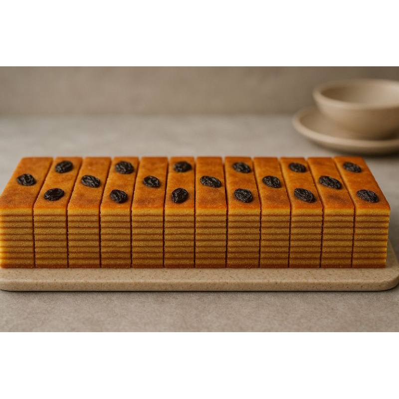 

Lapis Legit Premium Homemade – Tebal, Lembut, Varian Topping Pilihan, Fresh Setiap Hari!