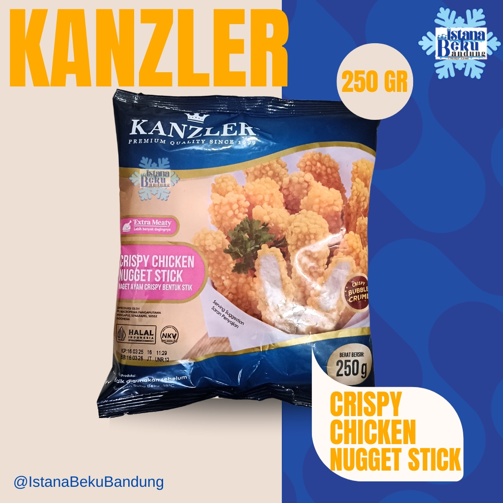

Kanzler crispy chicken Nugget Stick / naget stik 250gr