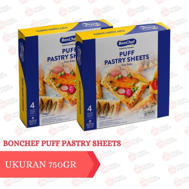 

BONCHEF PUFF PASTRY SHEETS 750GR