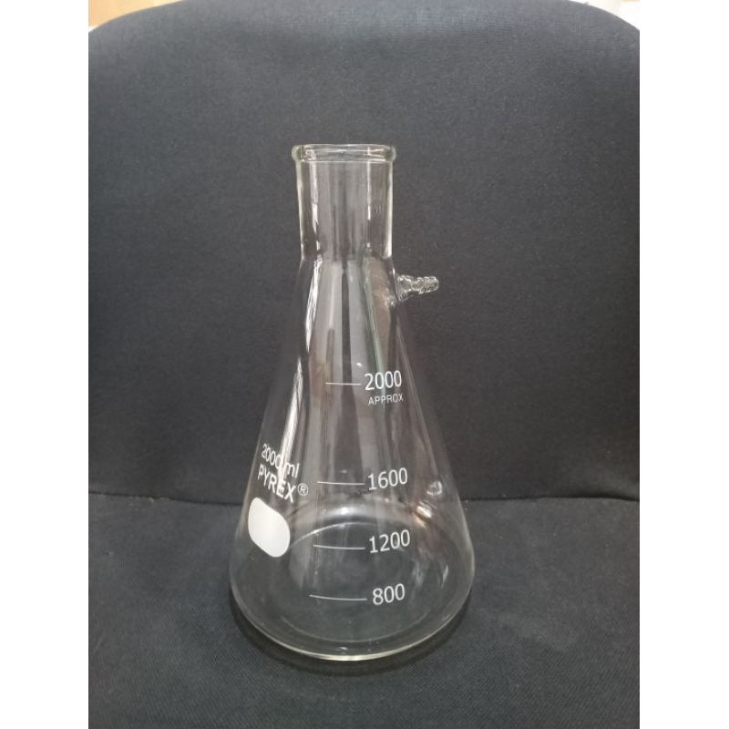 erlenmeyer 2000 ml pyrex pipa samping