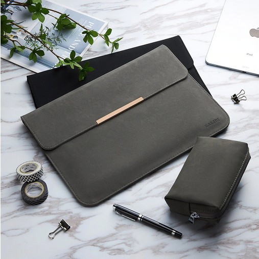 Laptop Acer Nitro V 15.6 Inch Tas Sleeve Leather Cover Standing + Pouch