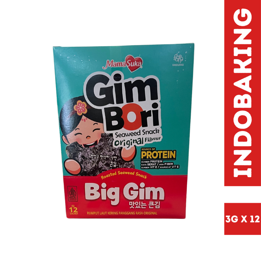 

MamaSuka Big GIM Seaweed Sheet Snack Rumput Laut Panggang 3g
