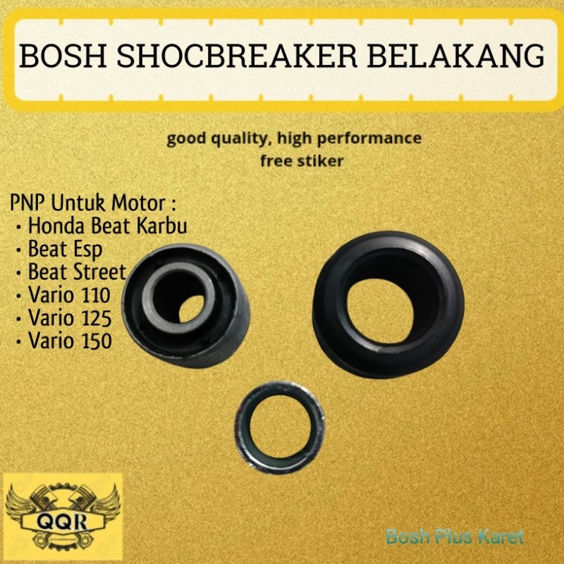 Bosh Shock Bosh Shocbreaker Plus Karet Belakang Honda Beat Karbu/ Fi/ Esp/ Street Vario 110/ 125/ 15