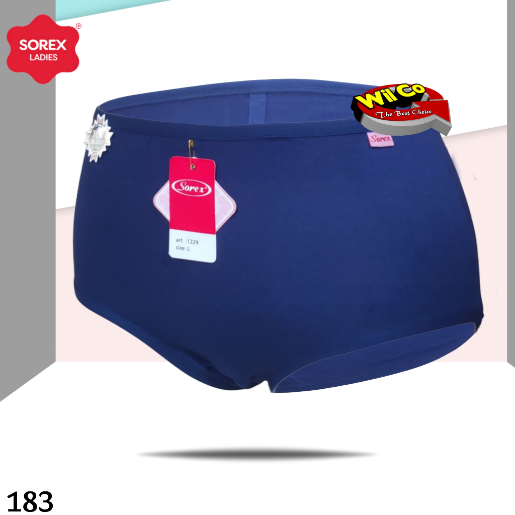 kly K183 (1-3 pcs) Sorex Celana Dalam Wanita Jumbo, Celana Dalam Perempuan BSize Size L EL QL EQL