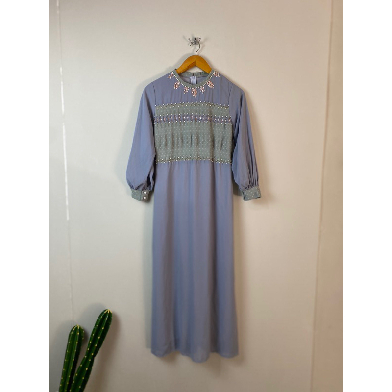 Nadine dress gamis simple elegan gamis cerutydol
