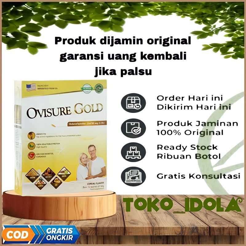 

Ovisure Gold Milk Original 100% Asli RESMI Susu Ovisure Gold Plus Vitamin Tulang & Nyeri Sendi