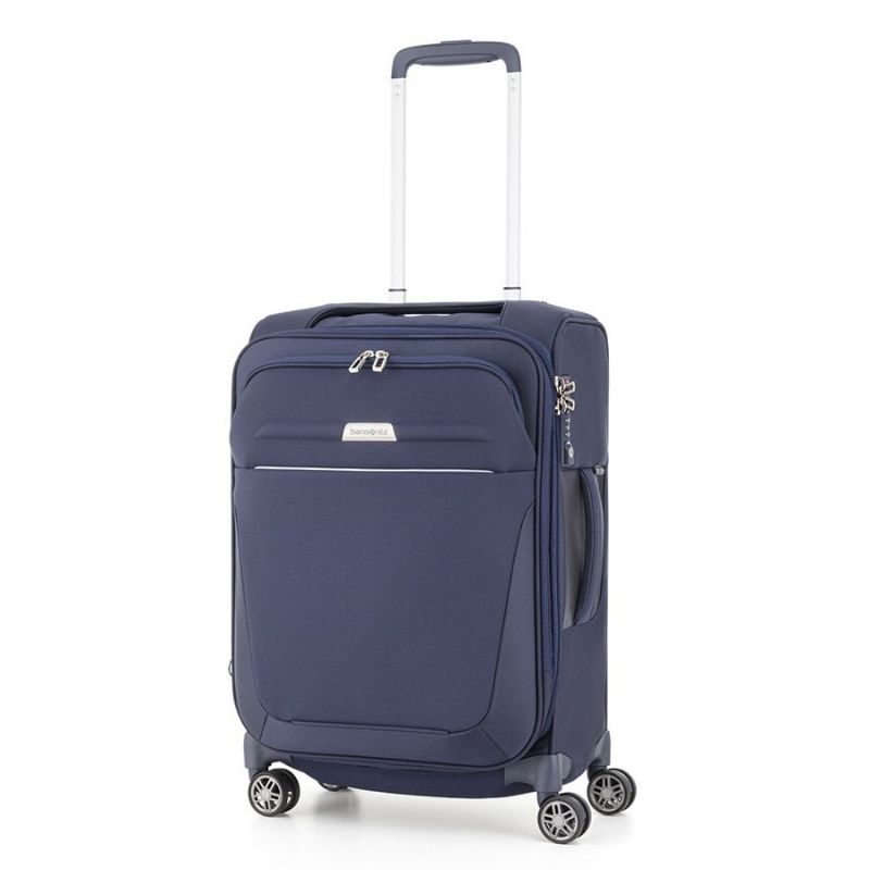 Samsonite B-Lite 4 Spinner 55/20 Inch Koper Softcase Small Cabin Ringan 2.1 Kg - Navy