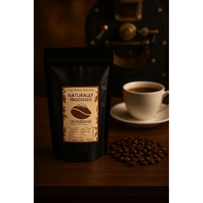 

Kopi robusta Pagar Alam Sumatera Selatan yang berasal dari kopi petik merah pilihan dengan proses pasca panen natural proses/ dry precess, bersih dan kualitas terjamin