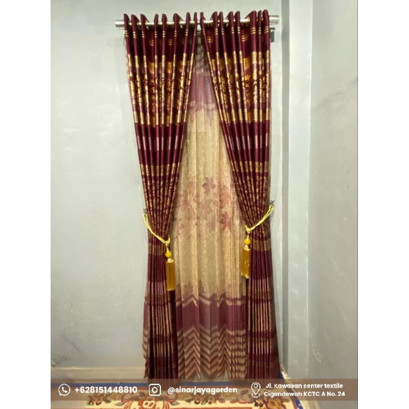 GORDEN JENDELA MININALIS/GORDEN PINTU GORDEN MURAH TIRAI HORDENG GORDEN BOLONG