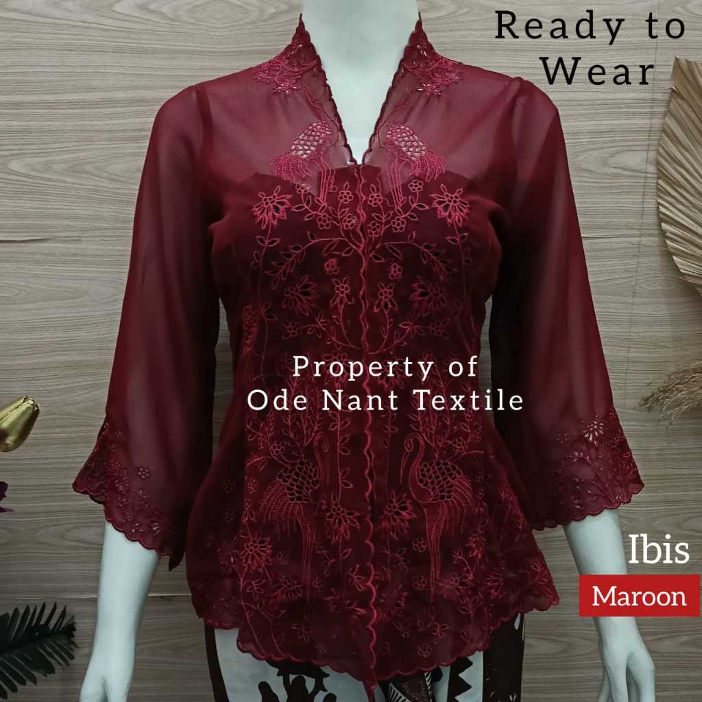 IBIS & MERAK & KIPAS / READY TO WEAR KEBAYA JADI BALI CREPE WANITA JUMBO XXL / KEBAYA JADI BALI