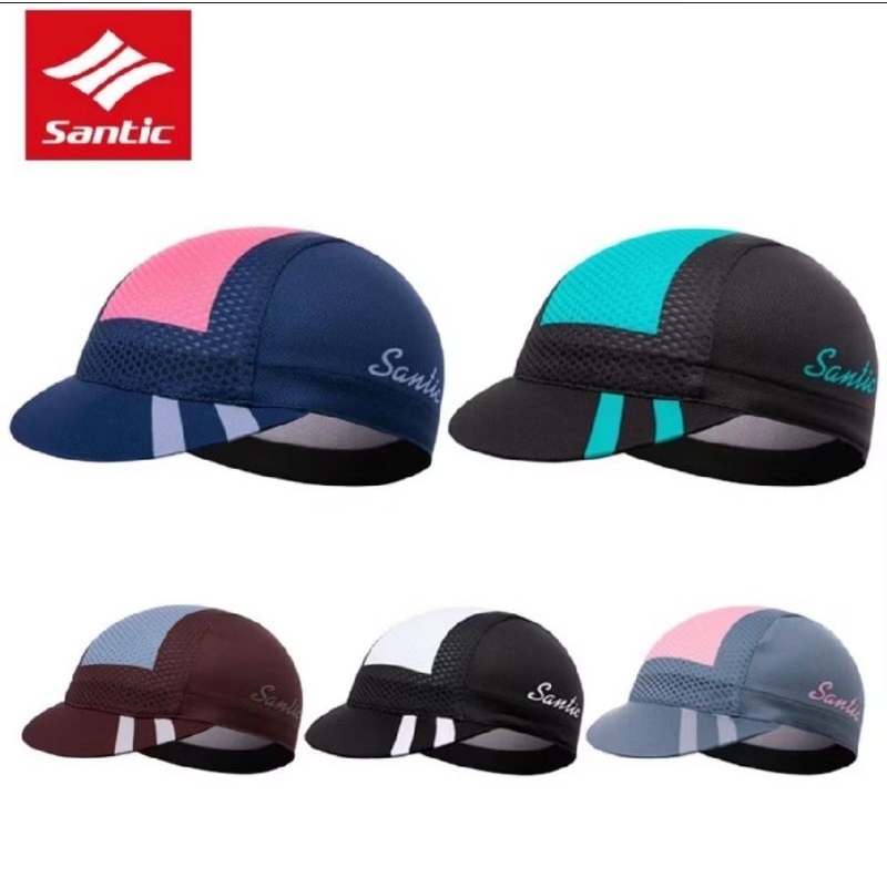 Cycling Caps Santic Topi Sepeda Cap Santic WOP059 AllSize Topi Sepeda Premium Santic Unisex cycling
